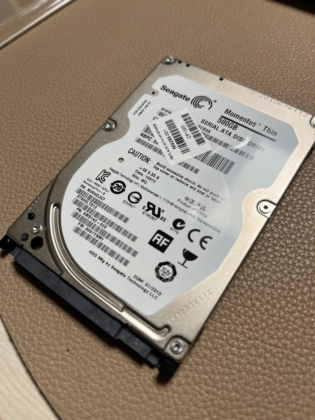 Seagate Momentus Thin 500GB 2.5 HDD 중고