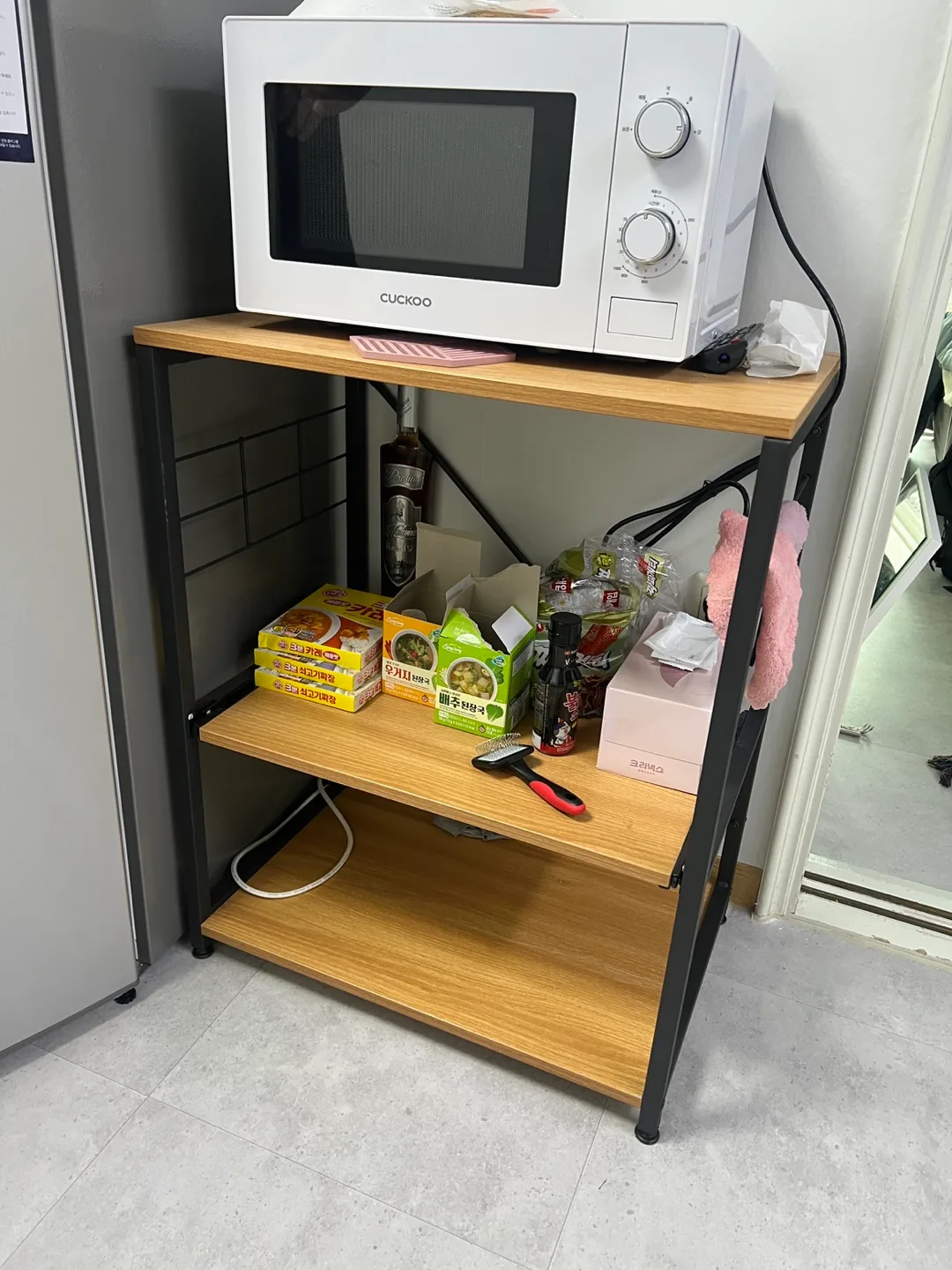 전자레인지 수납장