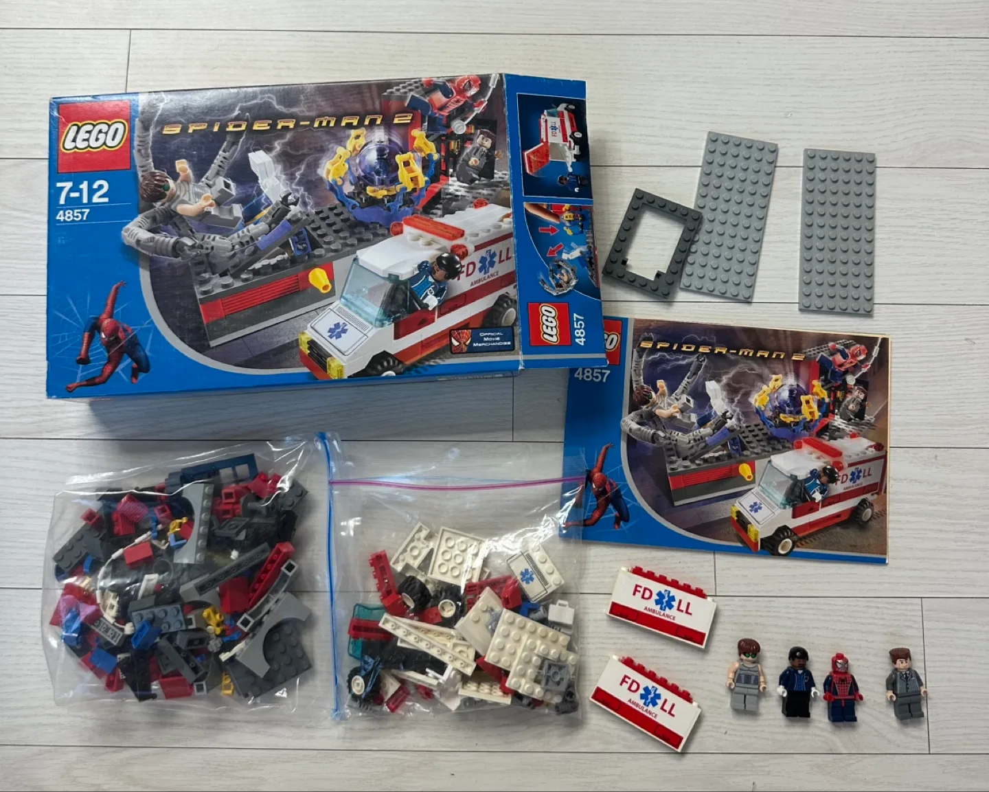 레고 올드 스파이더맨 4857 오크박사의 핵융합실 중고 판매