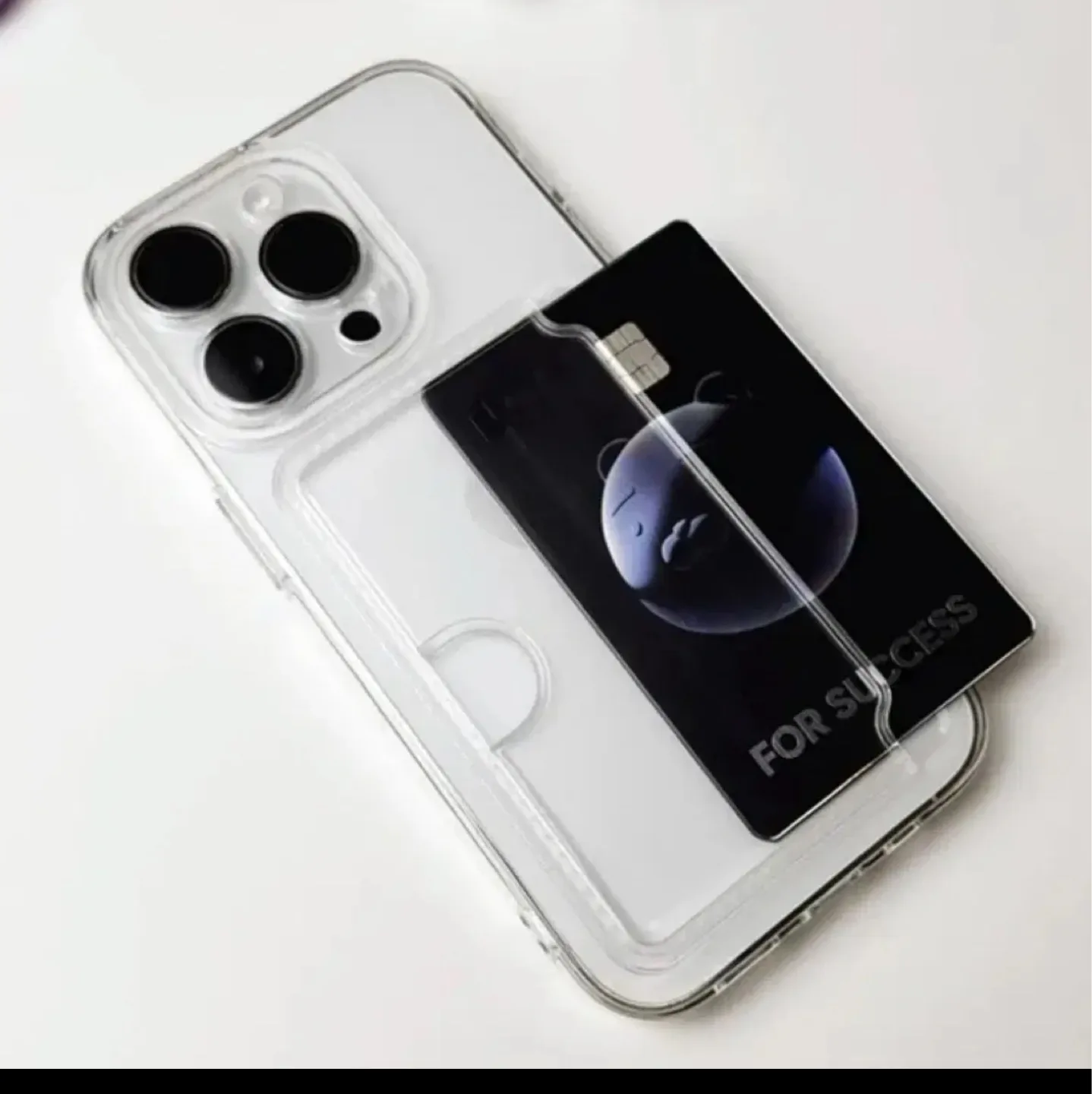 아이폰12/프로 카드케이스 투명