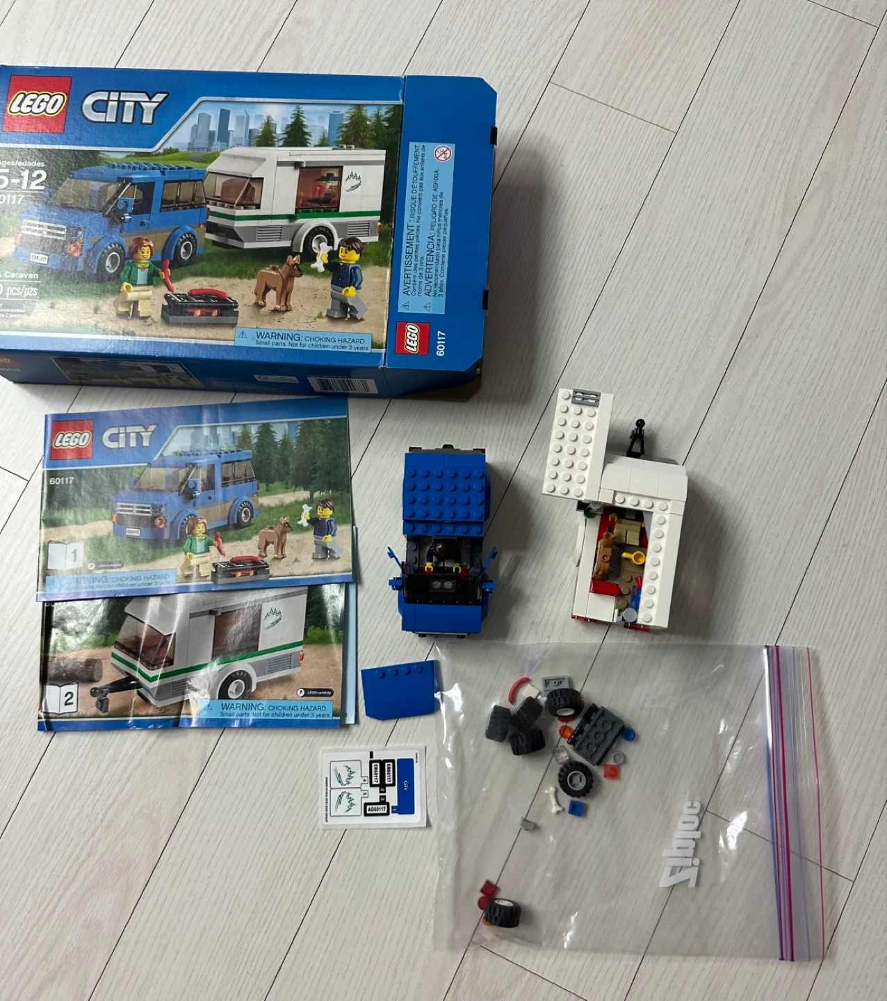 레고 시티 60117 자동차와 카라밴 중고 판매