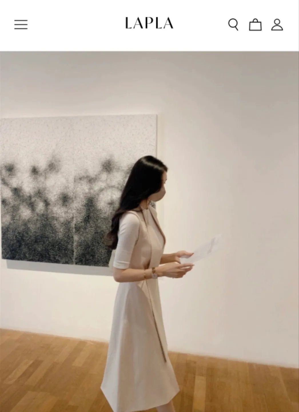 LAPLA 라플라 헤링본 원피스코트 (새상품)