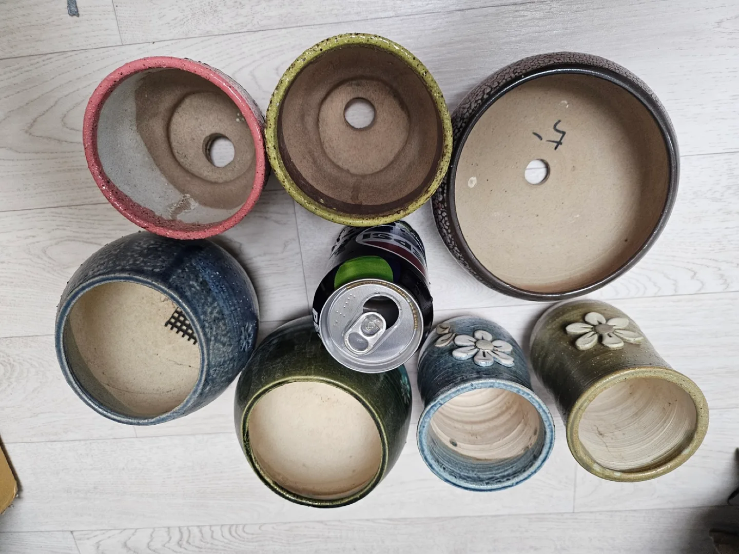 예쁜 다육이 중고 화분 7종 묶음 판매