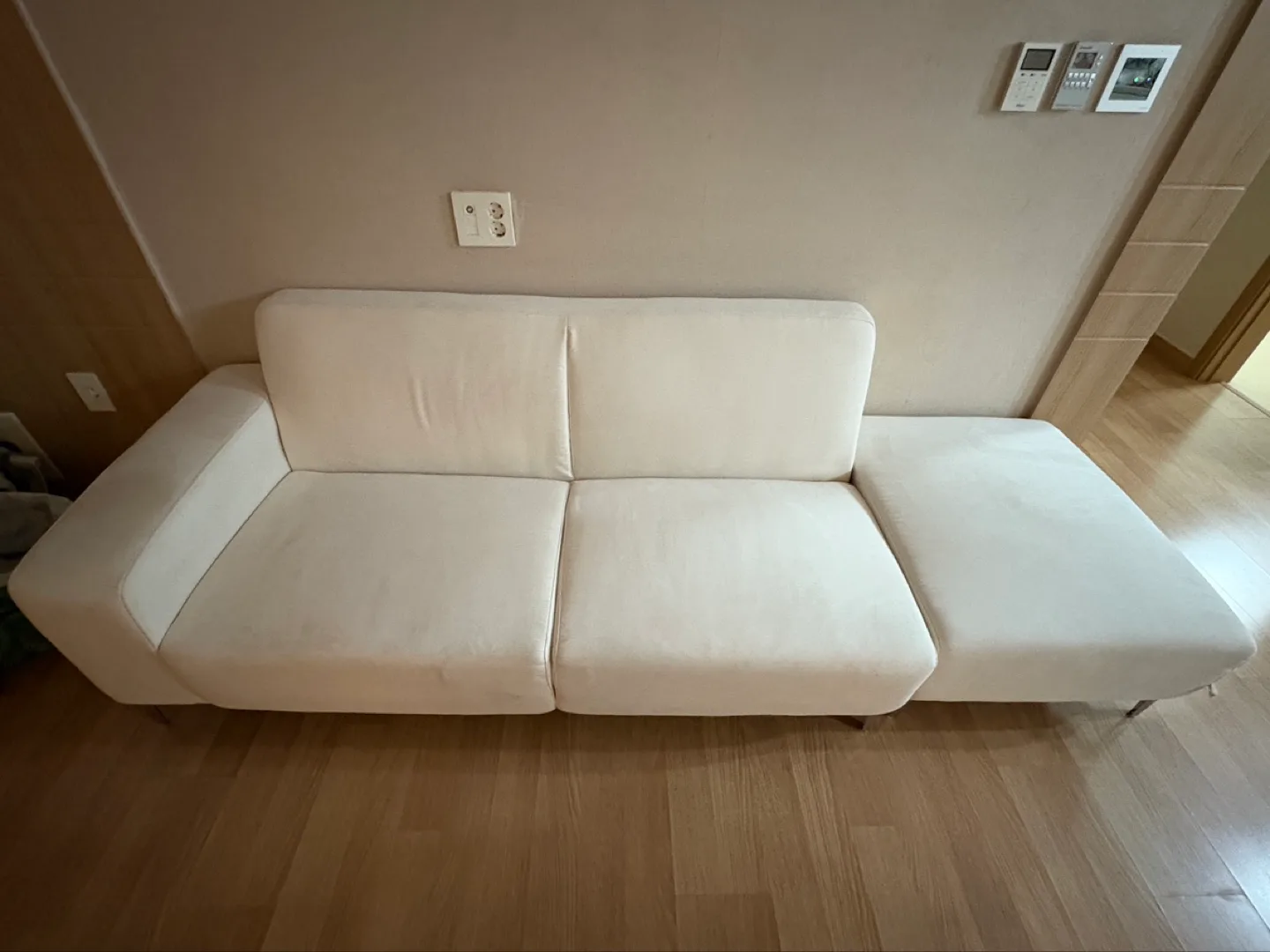 3인용 삼익가구 소파 스툴포함 (실사용9개월) 판매합니다