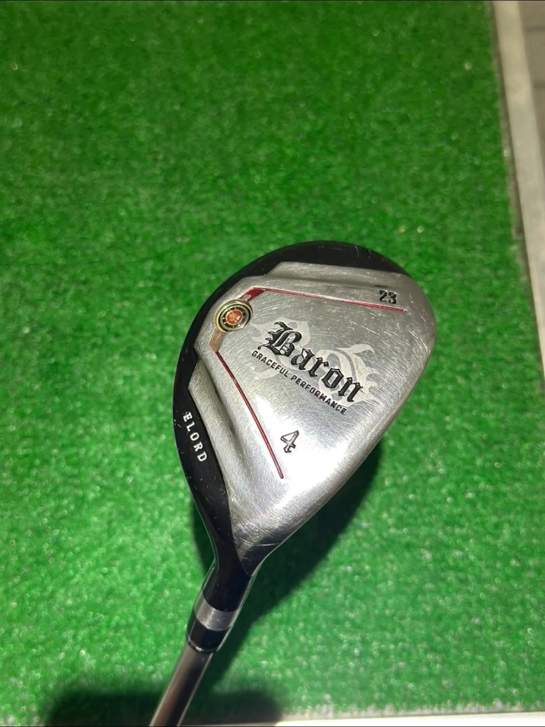 [중고] ELORD 남성 4번유틸 SR 헤드커버포함