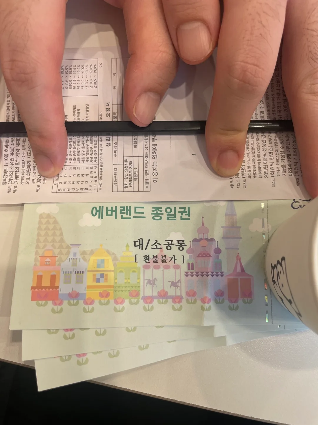 에버랜드 종일권(자유이용권) 3매