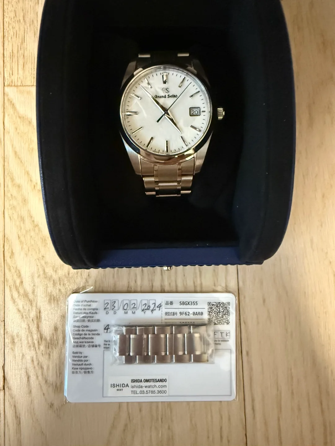 그랜드 세이코 SBGX355 남성 시계