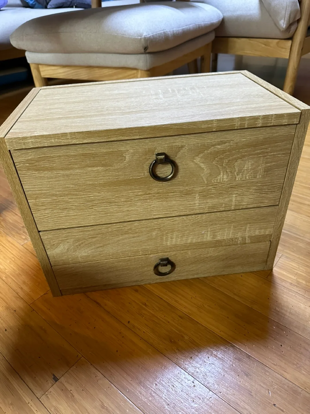 미니 화장대 수납함 우드