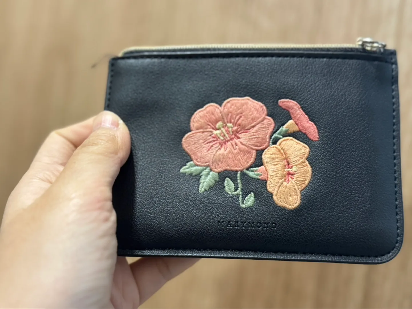 마리몬드 플라워 자수 동전지갑 카드지갑 (중고)