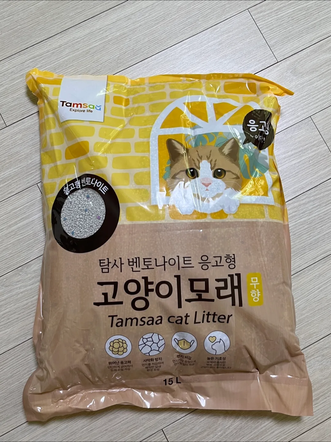 탐사 벤토나이트 고양이모래 15L