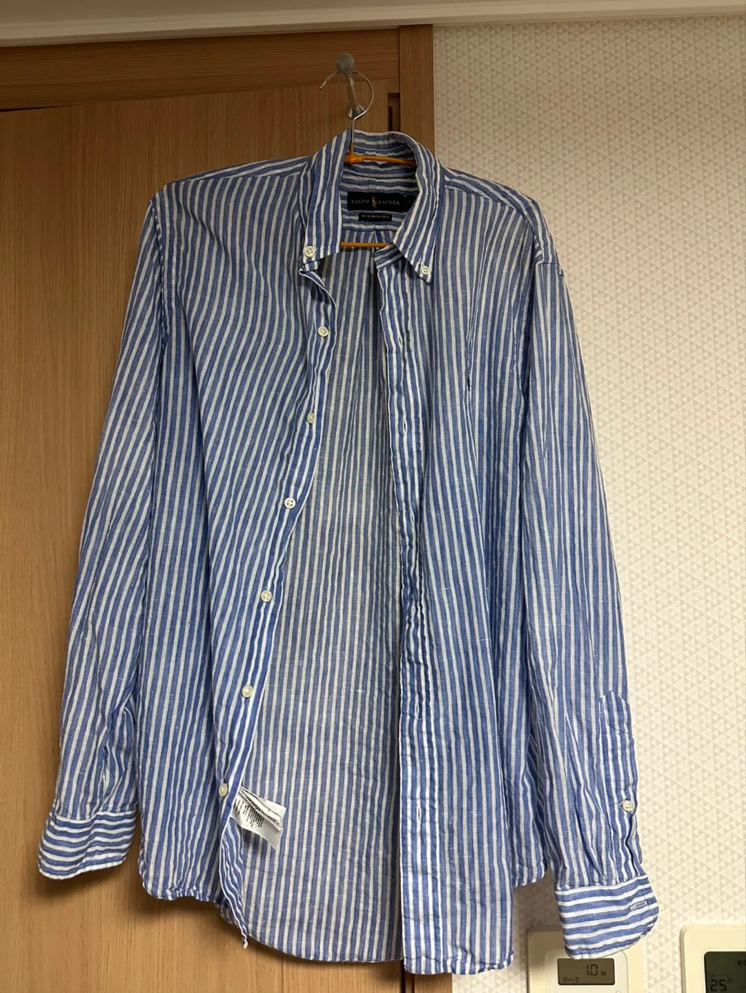 폴로 랄프로렌 스트라이프 린넨 셔츠 S