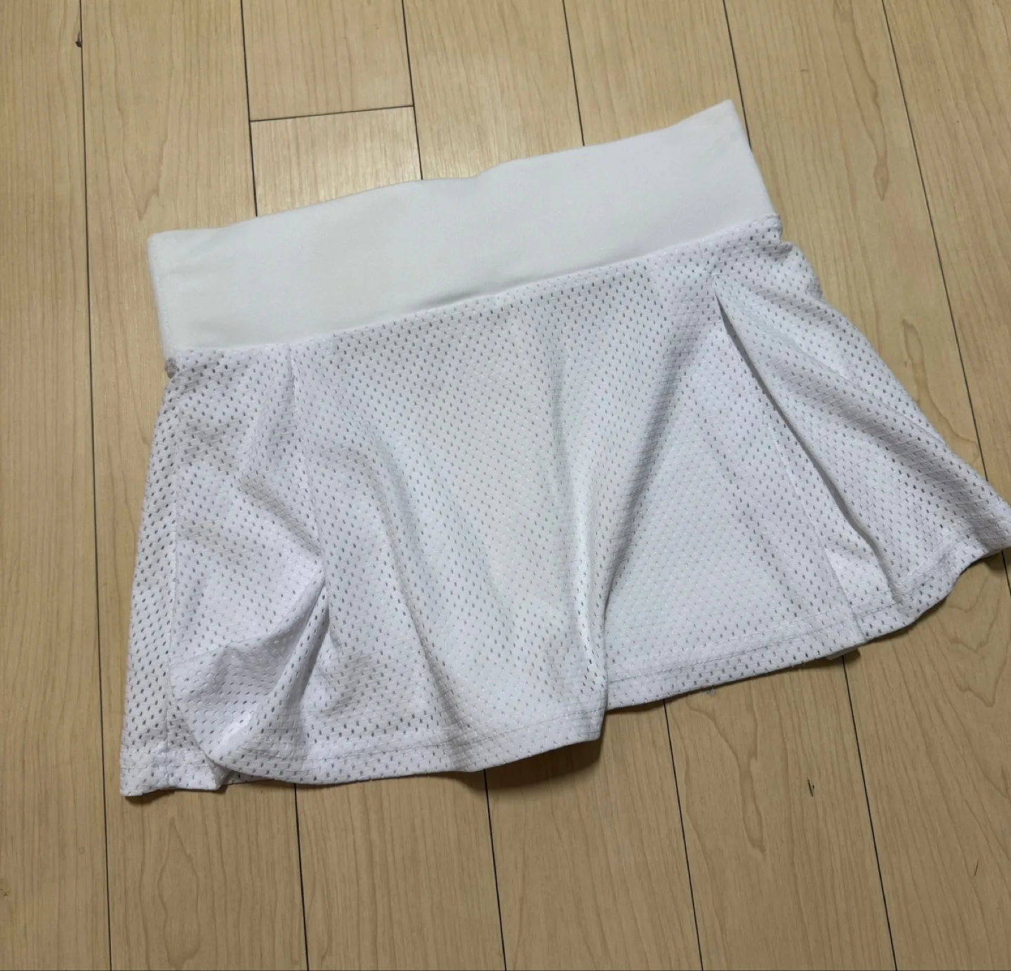 화이트 여름 테니스 스커트 스몰 사이즈 젝시믹스 운동 반바지 S 택포가