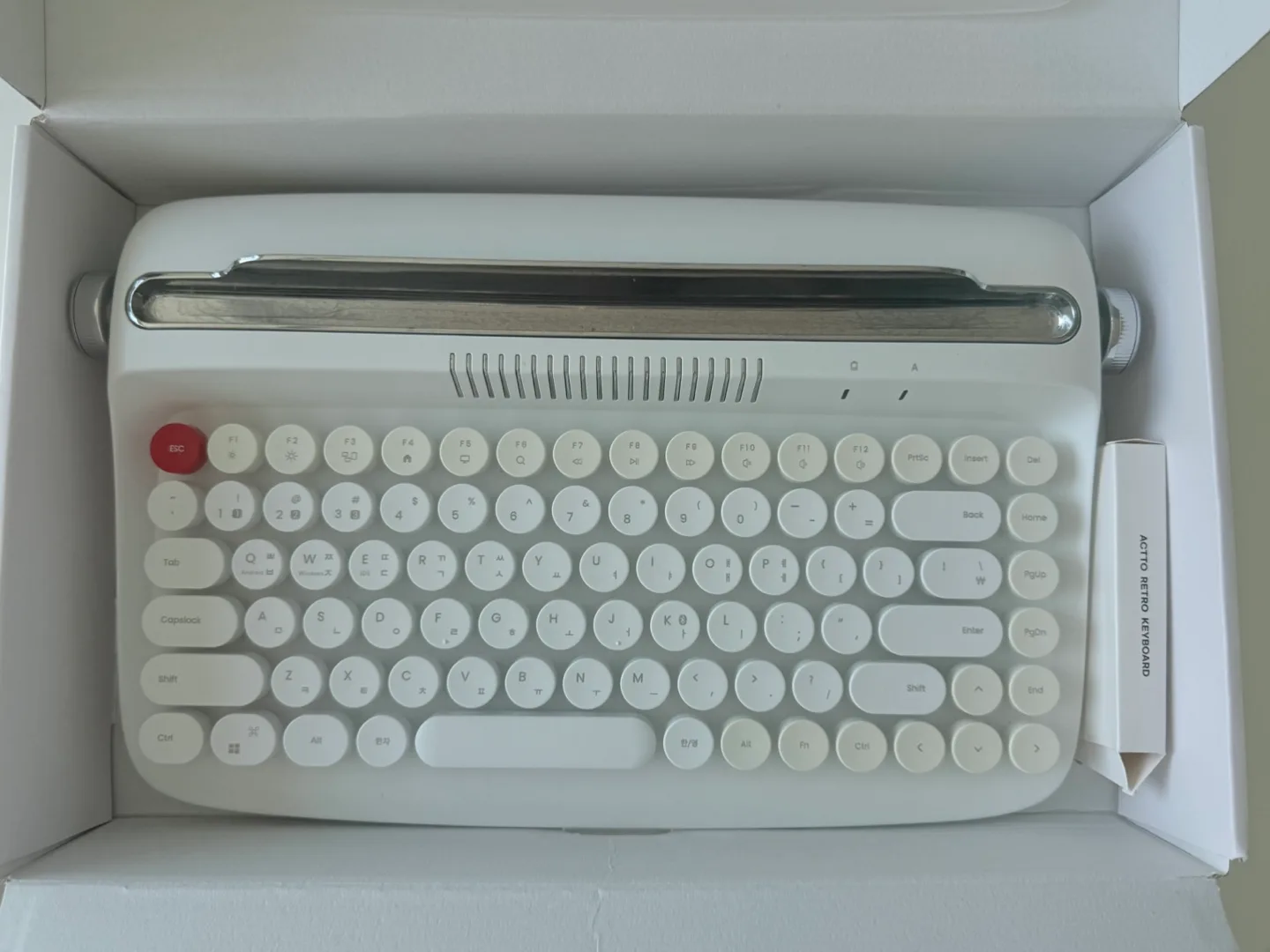 엑토 레트로 블루투스 키보드