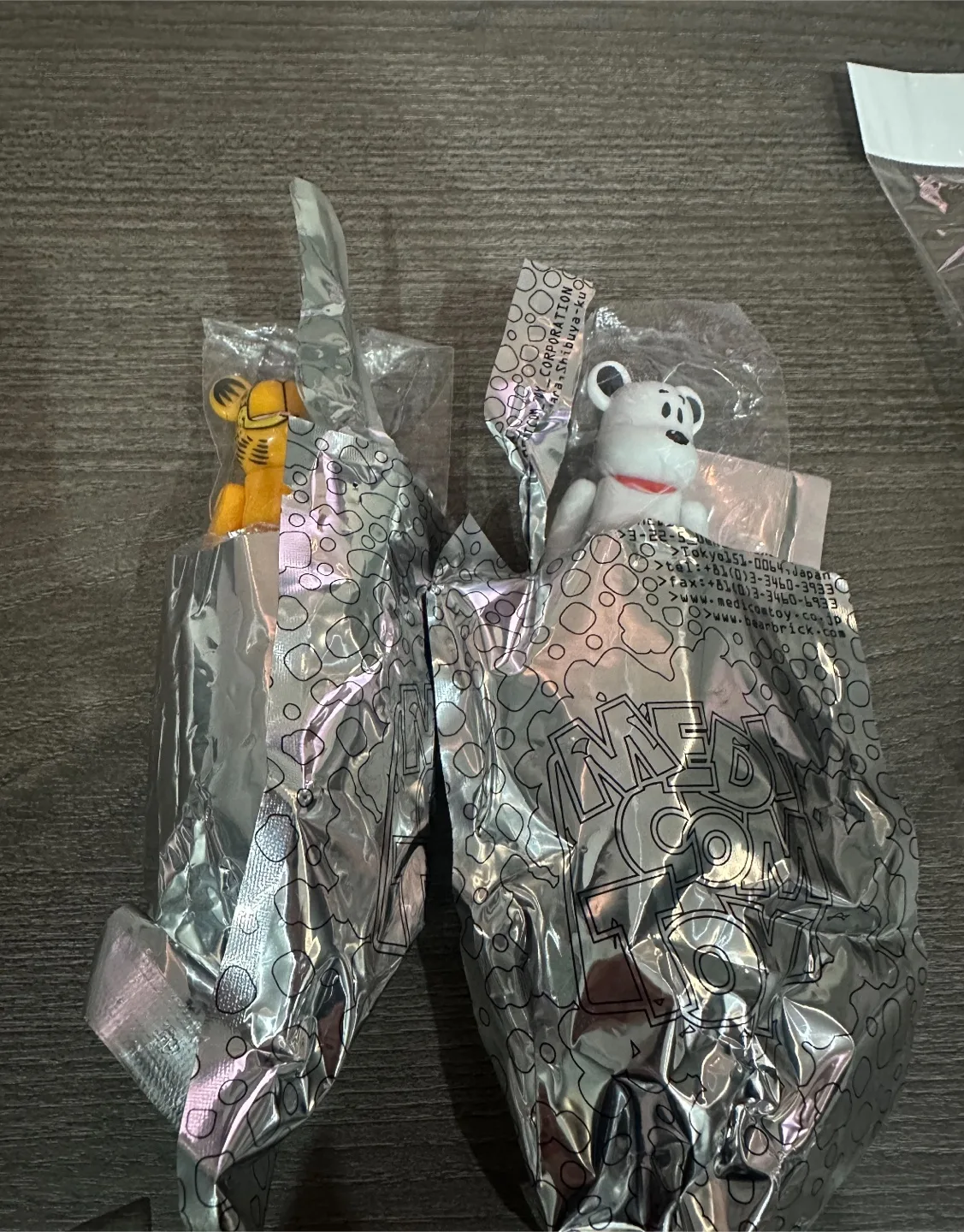 베어브릭 가필드,스누피 100%