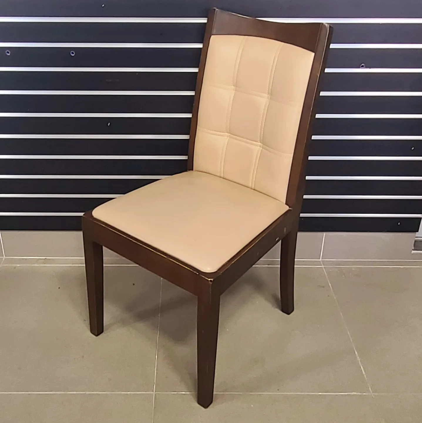 레이디가구 소피아 가죽 원목 의자