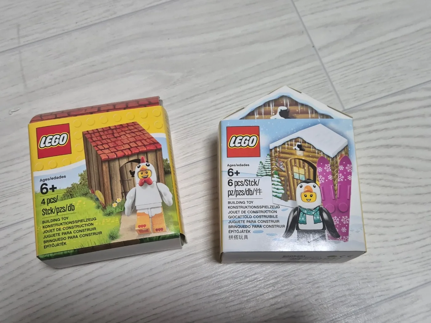 ☆레고 미니피겨 스키펭귄 , 닭 시즌1 시스템  misb