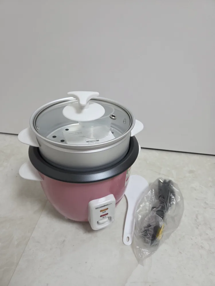 (새상품)모닝컴 미니전기밥솥 밥통 찜기