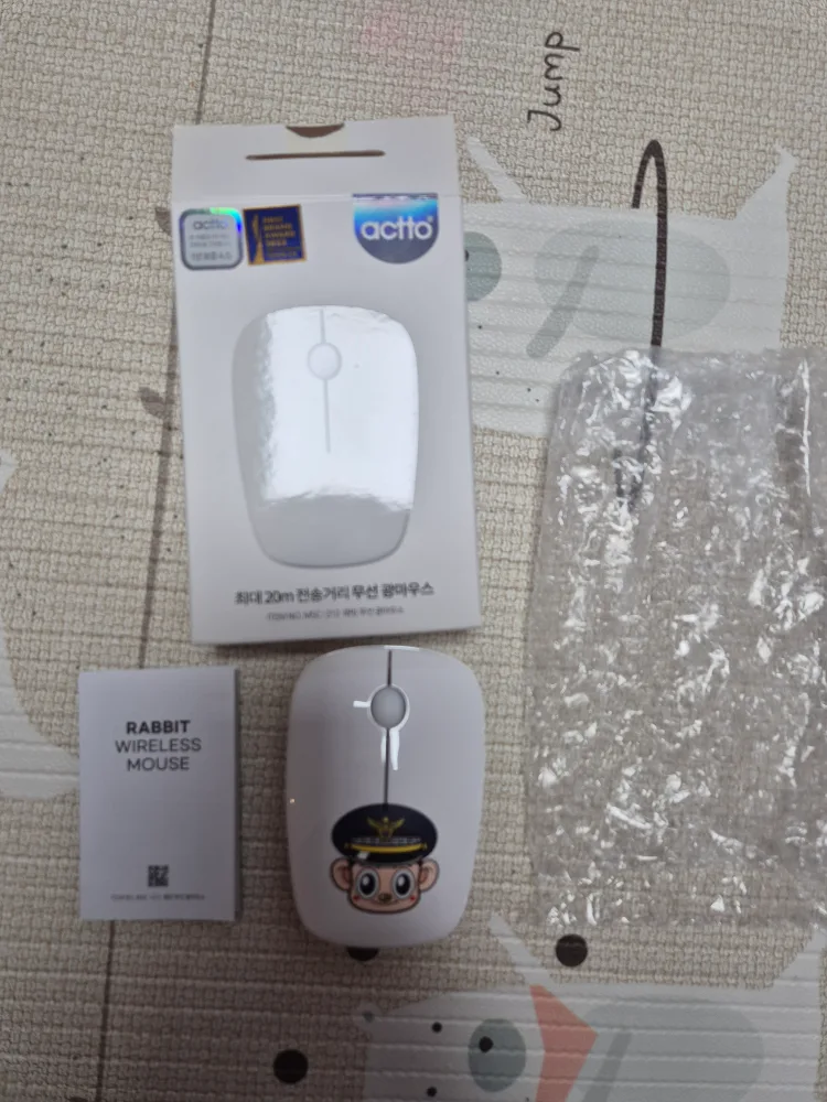 액토 래빗 미니 무선 마우스(포돌이)