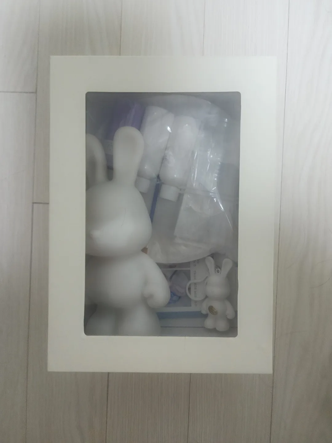 푸어링 플루이드 아트 토끼 저금통/키링