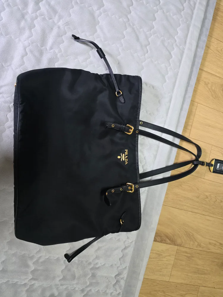 프라다 블랙 토트,숄더백