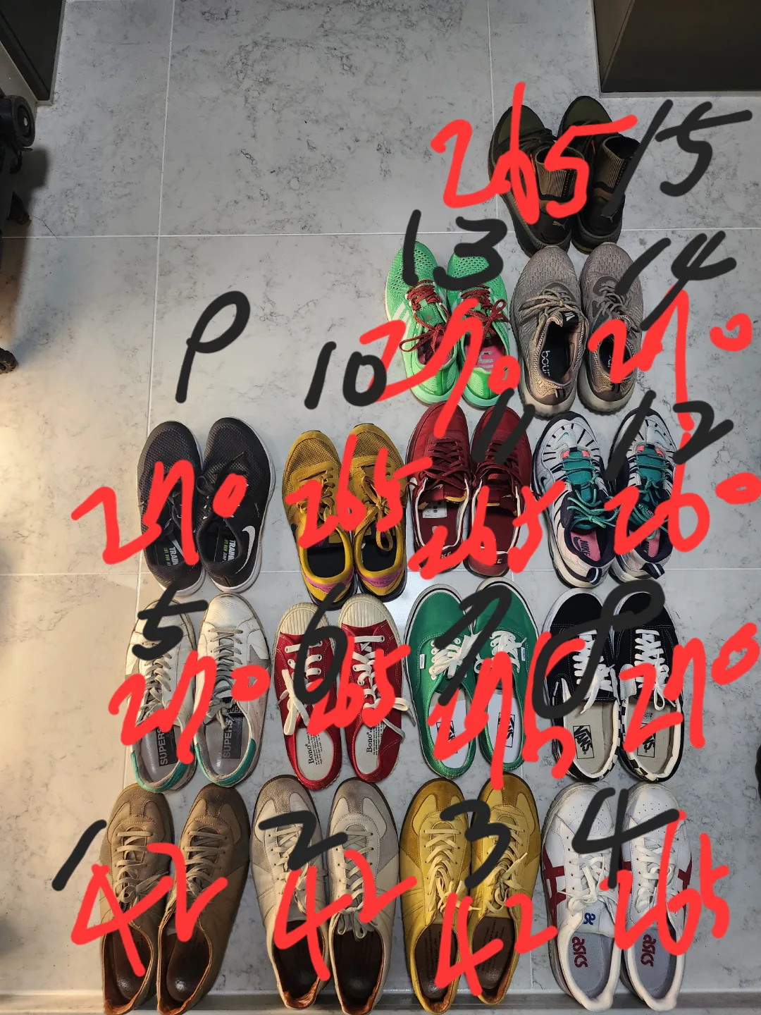 중고 신발 265~275 전부 다 18만원