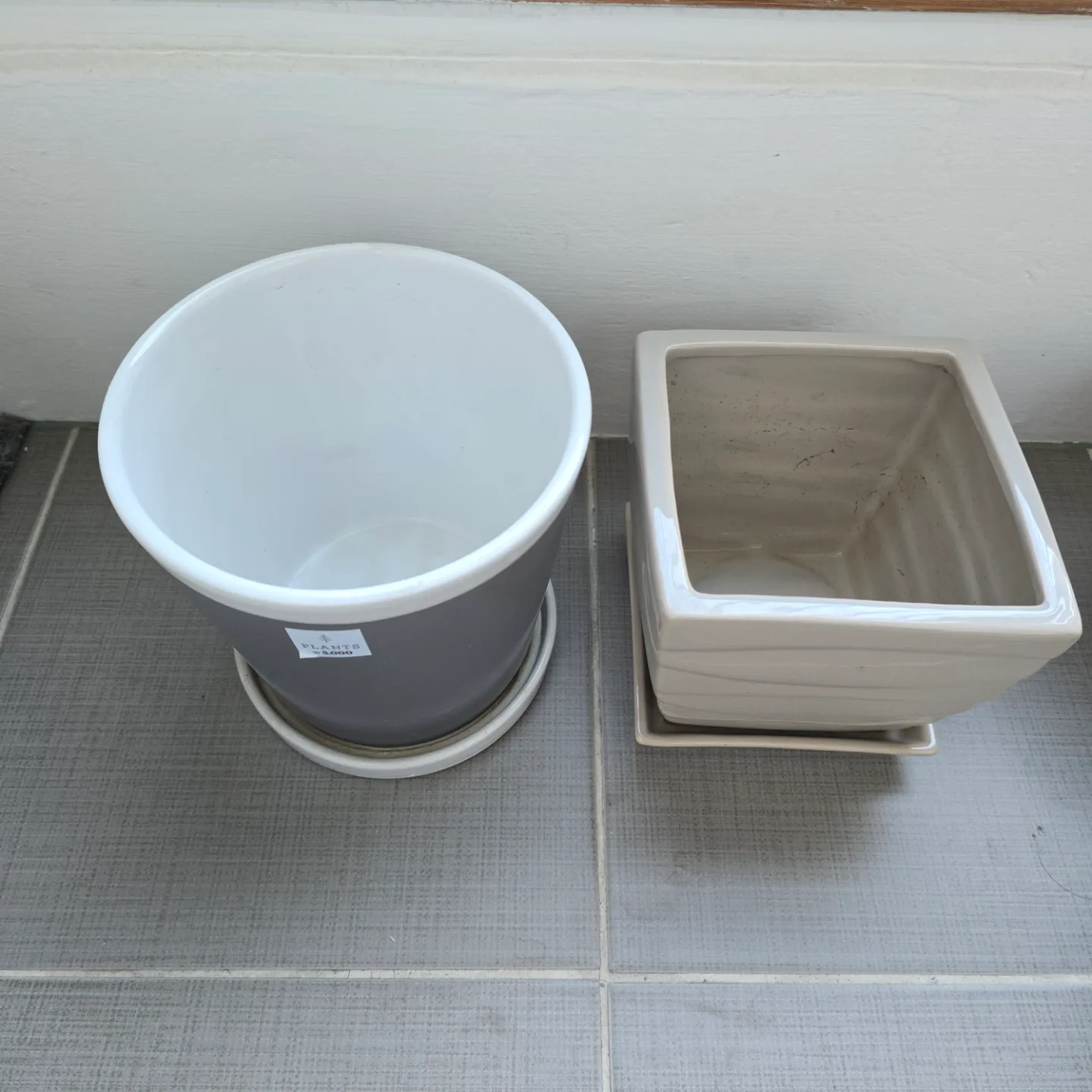 [중고]중형 화분 2개 일괄