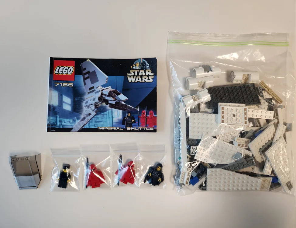 레고 올드 스타워즈 7166 임페리얼 셔틀 (2001) 중고 상품 판매합니다