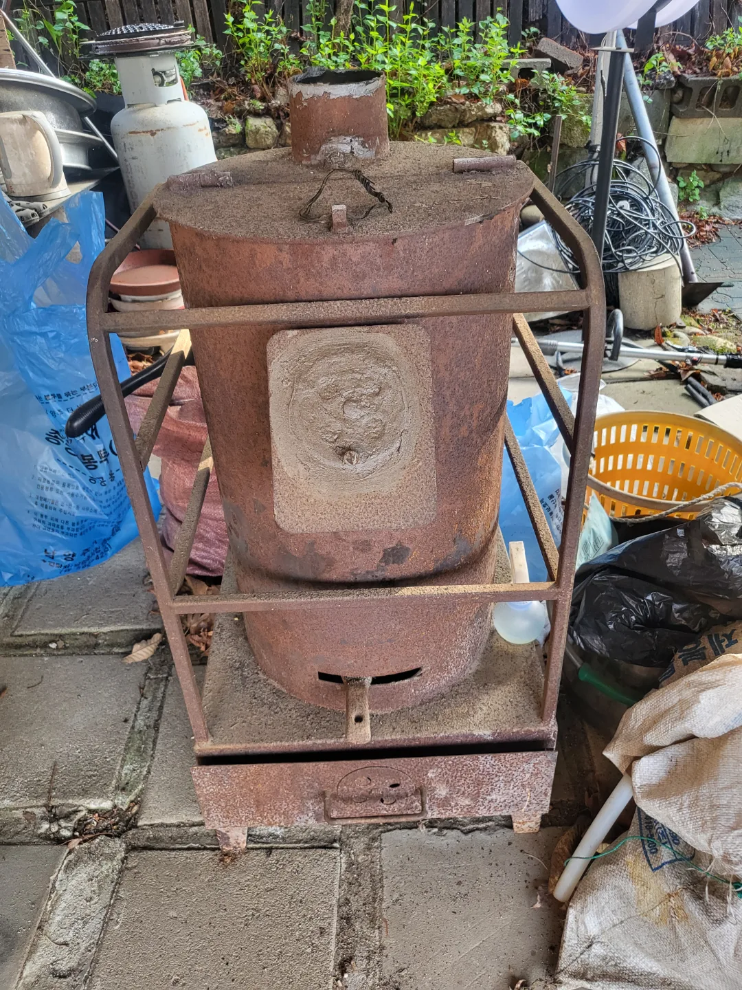 야외용 화목난로