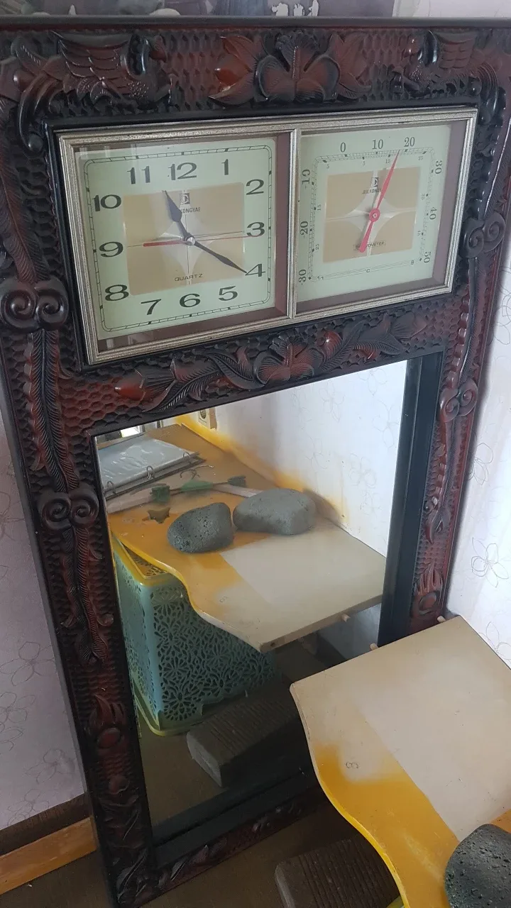 앤틱 거울 시계 세트 중고 직접 가져가세요