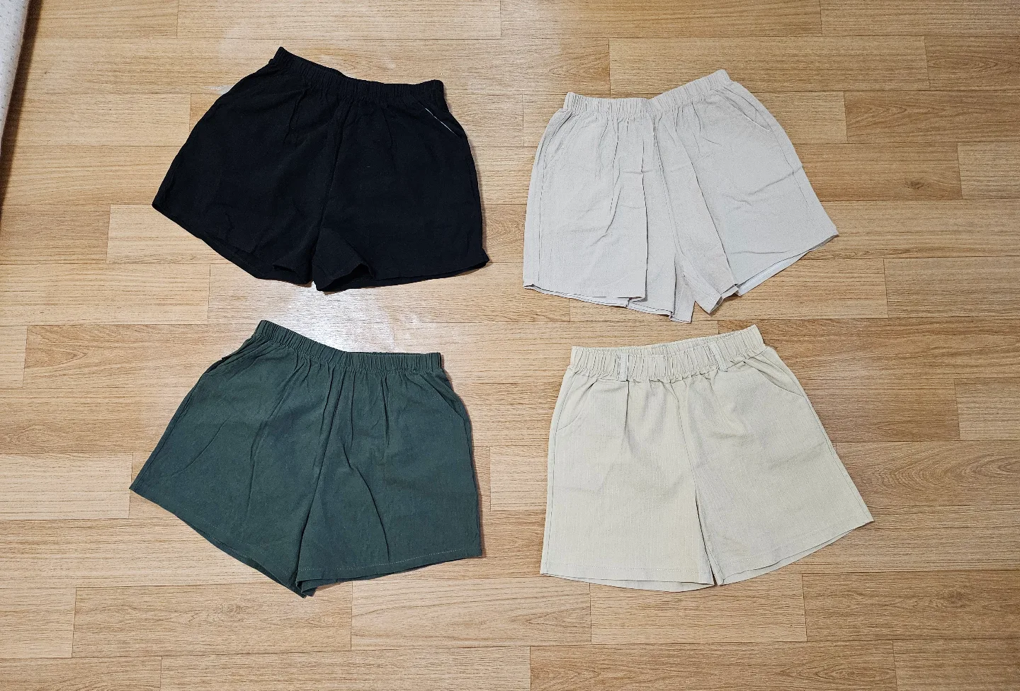 여자3부린넨바지4종<일괄>