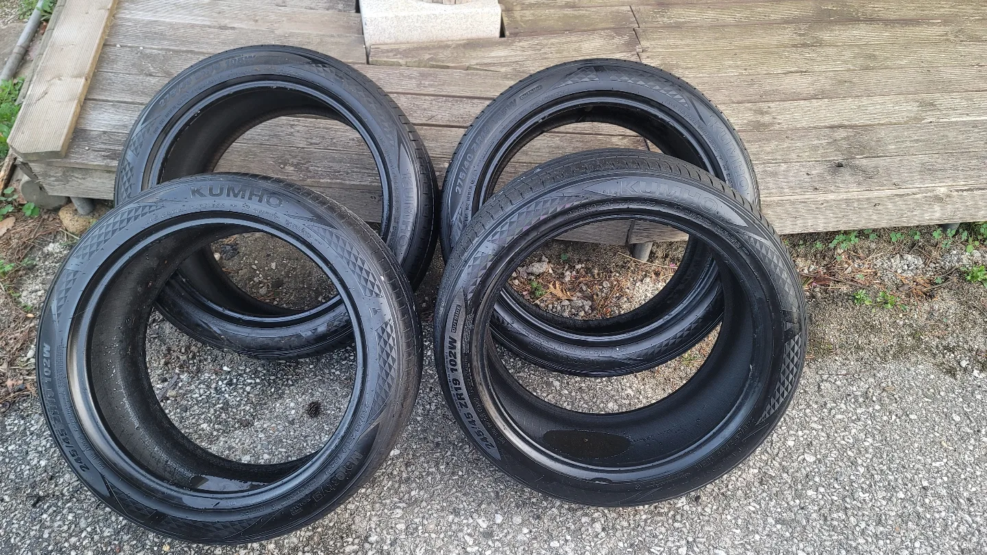 중고 타이어 4개 세트 마제스티9