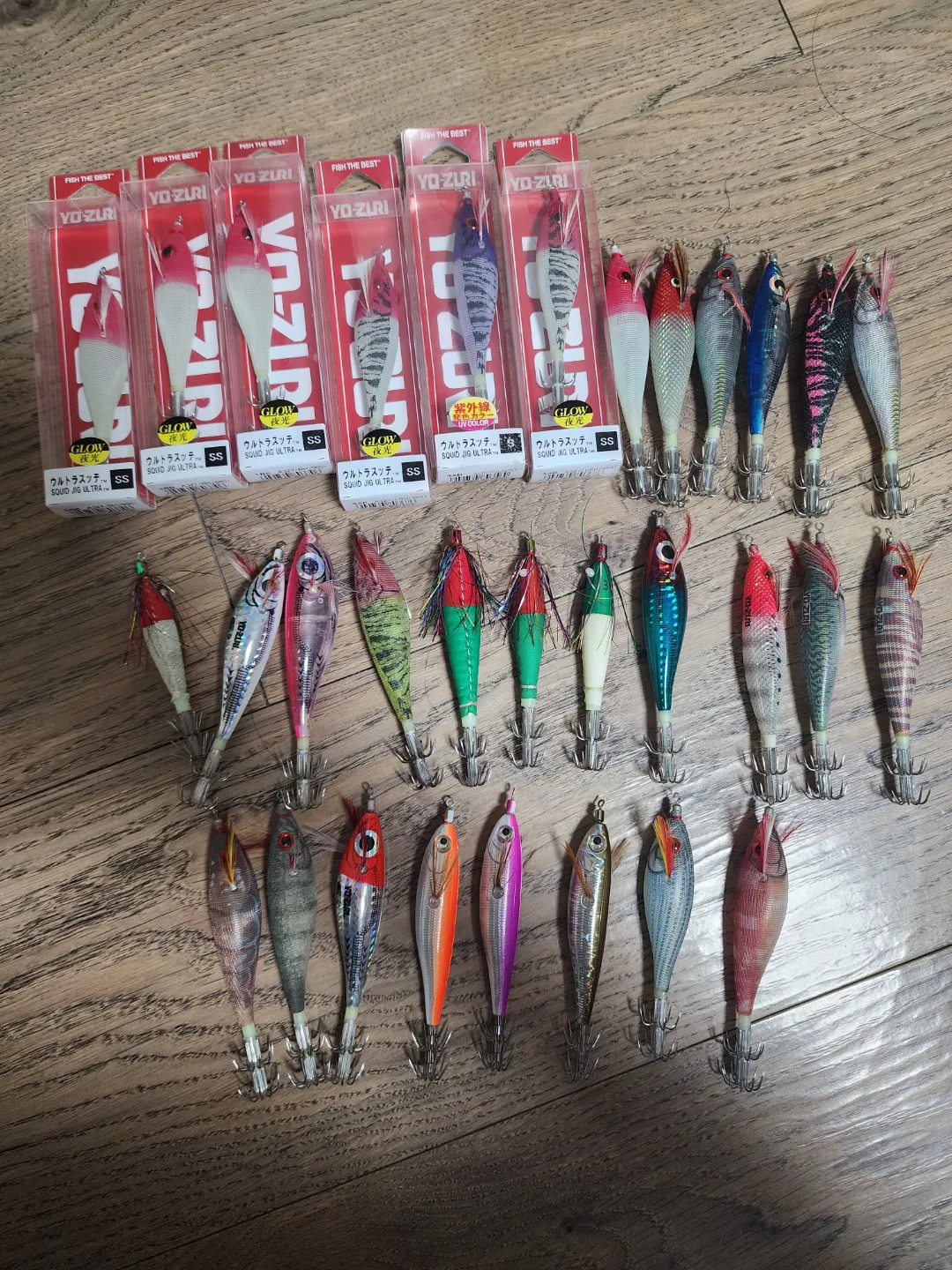 쭈꾸미 갑오징어//요즈리 야마시타 에기 새거+중고 31개 팝니다