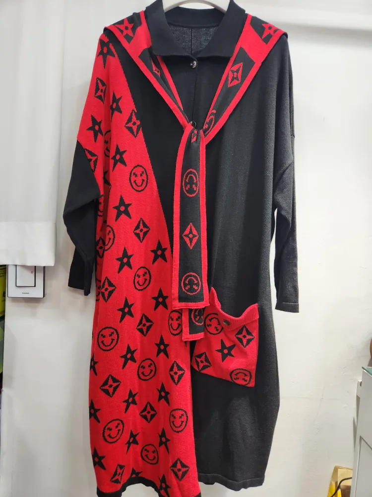 니트 원피스겸 가디건  새상품