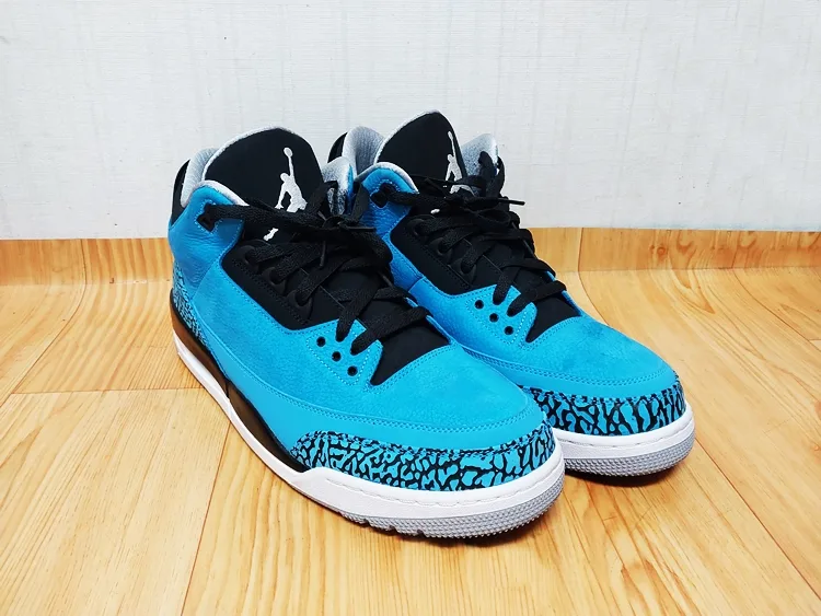 나이키 에어 조던 3 레트로 파우더 블루 중고 농구화 310mm