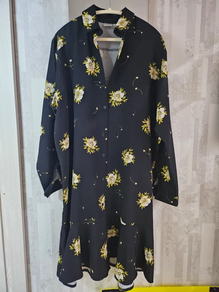 플라워 셔츠 원피스