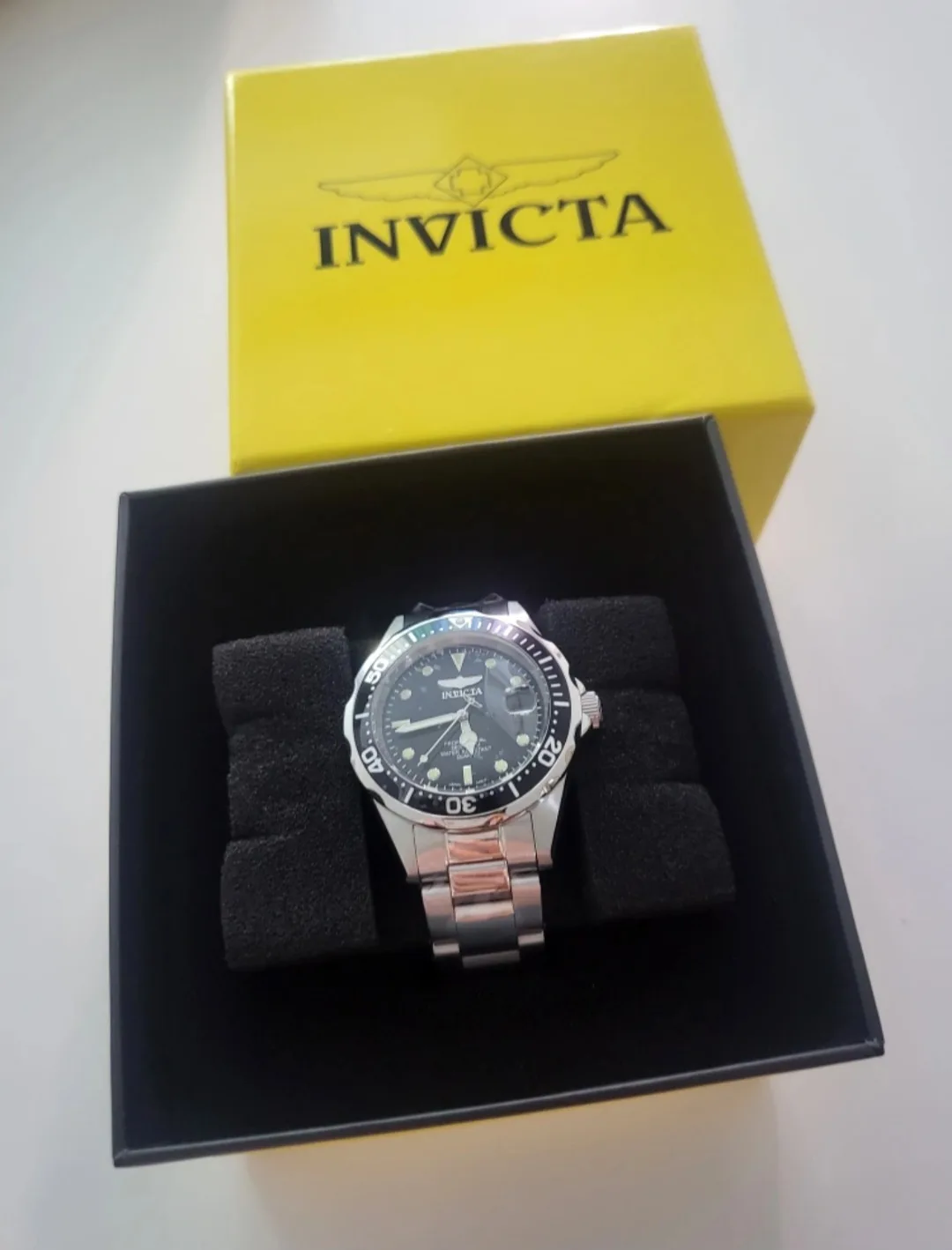 (새상품)Invicta 남성용 프로 다이버 컬렉션 스테인리스 스틸 메탈 손목 시계 8932