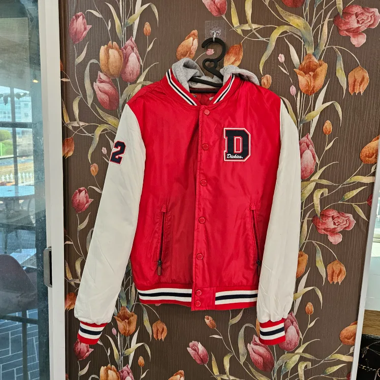 중고 디키즈 레드 야구점퍼 M size