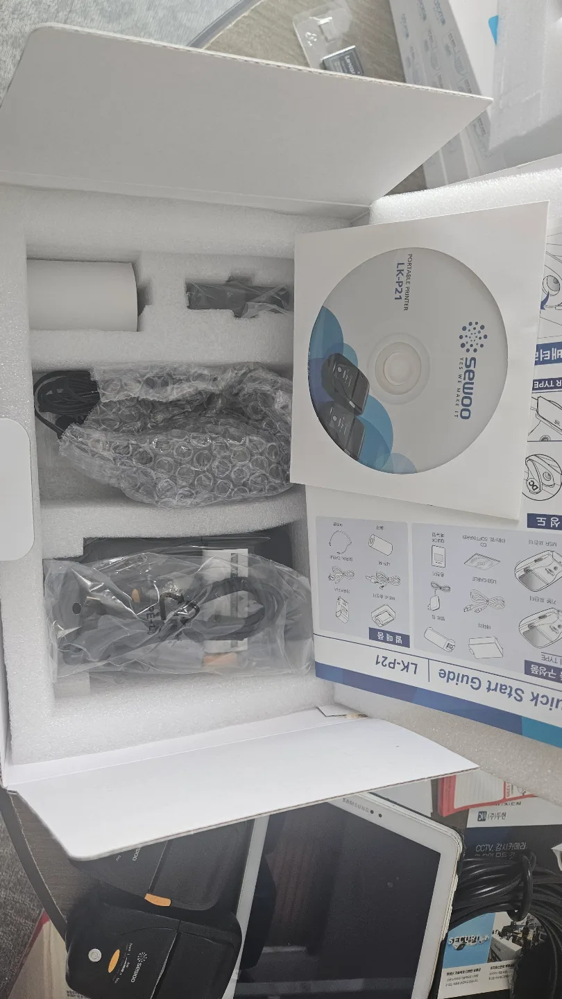 휴대용블루투스프린터 세우 새거2개 중고2개 당근합니다.