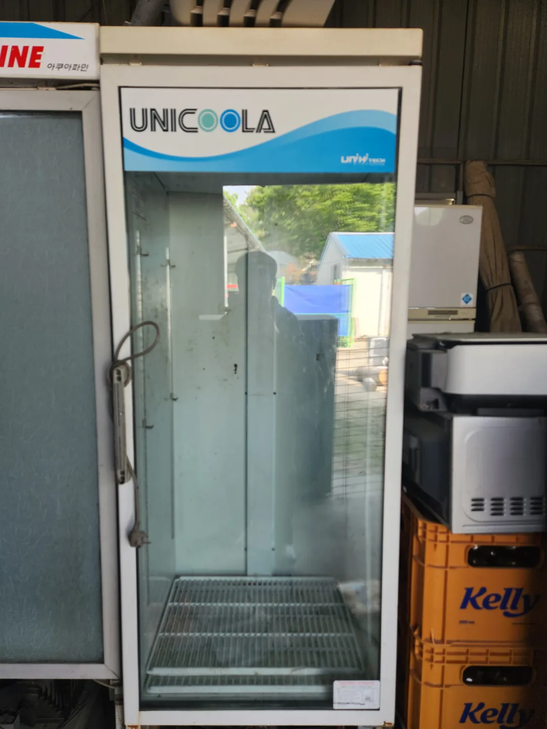 중고업소용아쿠아파인 쇼케이스 냉장고