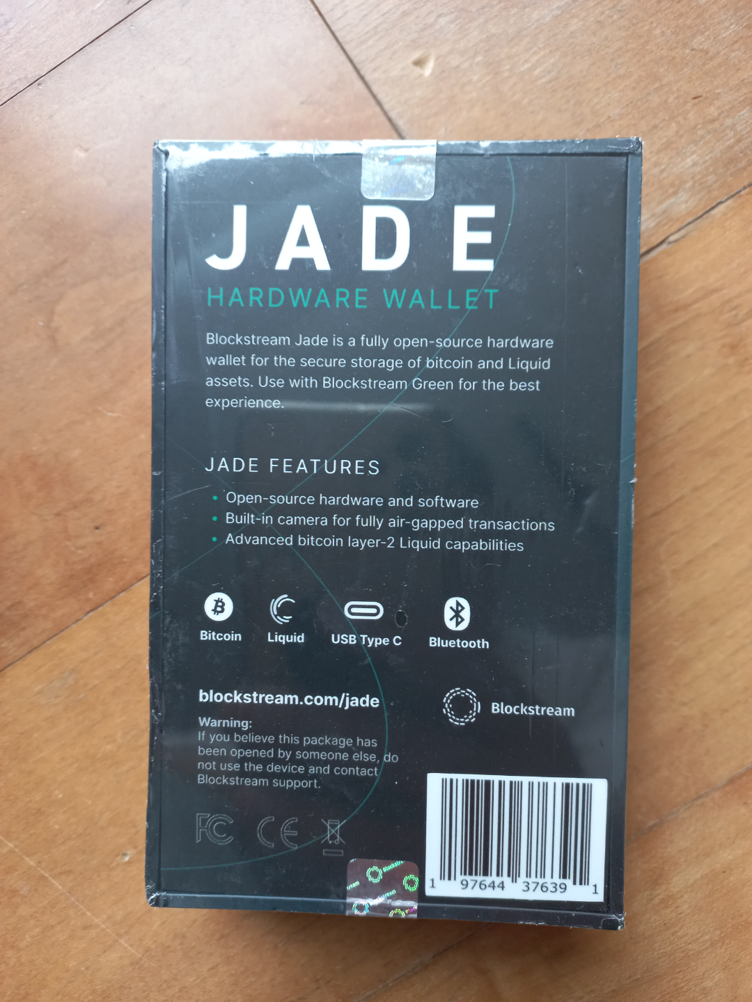 Blockstream Jade 비트코인 전자 지갑 새상품