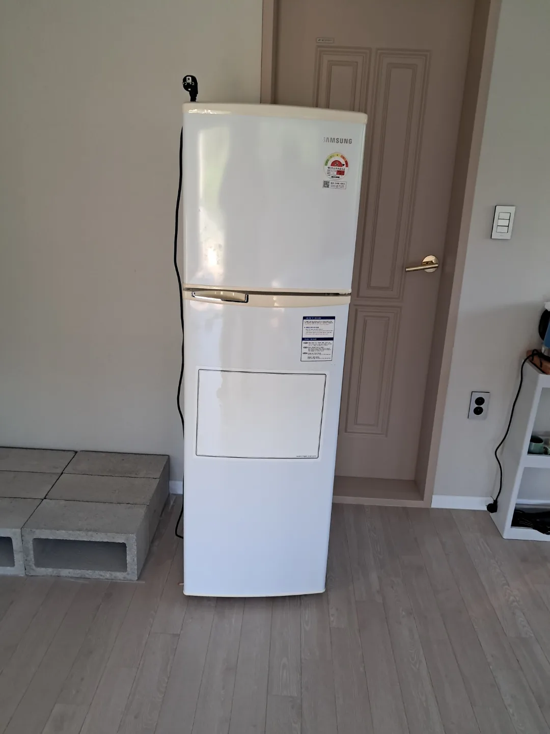 삼성 미니 냉장고 화이트중고