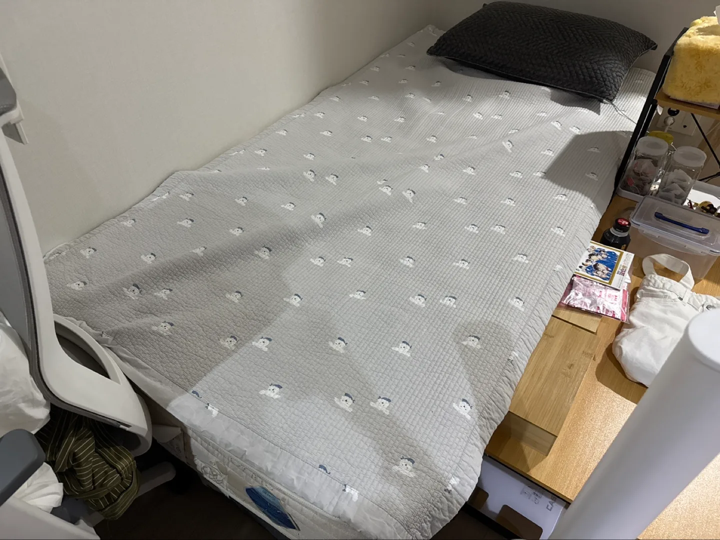 중고 에이스 싱글 사이즈 매트리스, 프레임