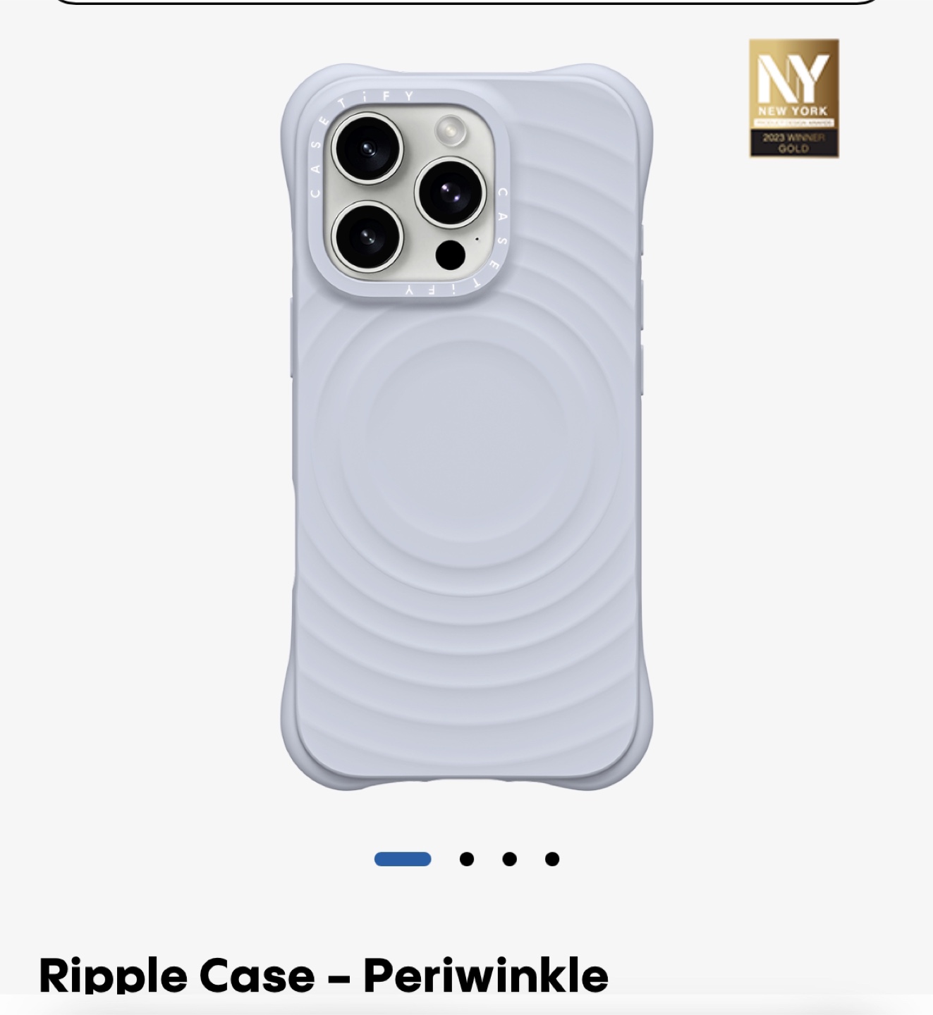 아이폰15프로 케이스티파이 리플 페리윙클 케이스