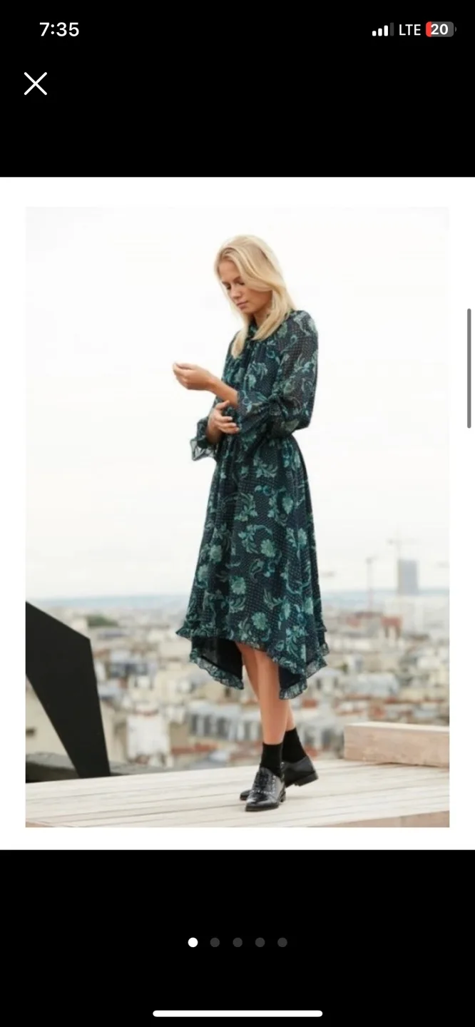 CLAUDIE PIERLOT Romilly 쉬폰 원피스  38