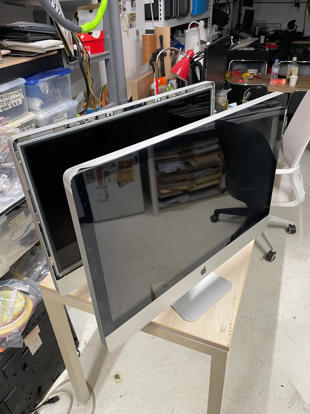 구형 아이맥 27인치 부품용 2대 (i5, i7 작동됨)