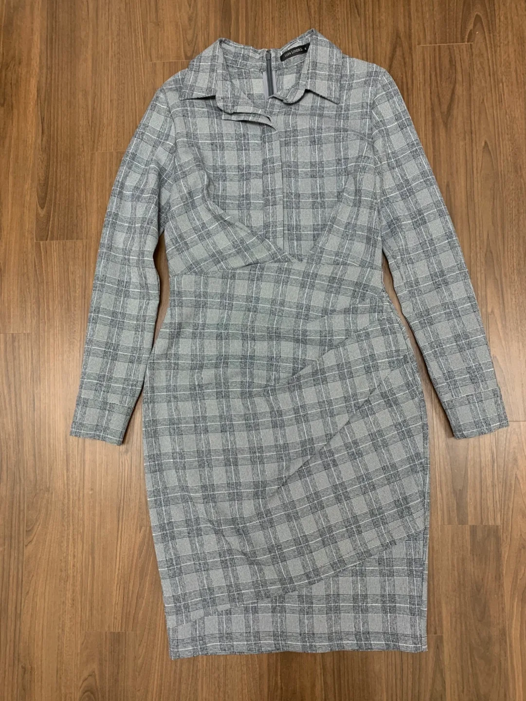 슈퍼린짠 셔츠드레이핑 원피스 4사이즈