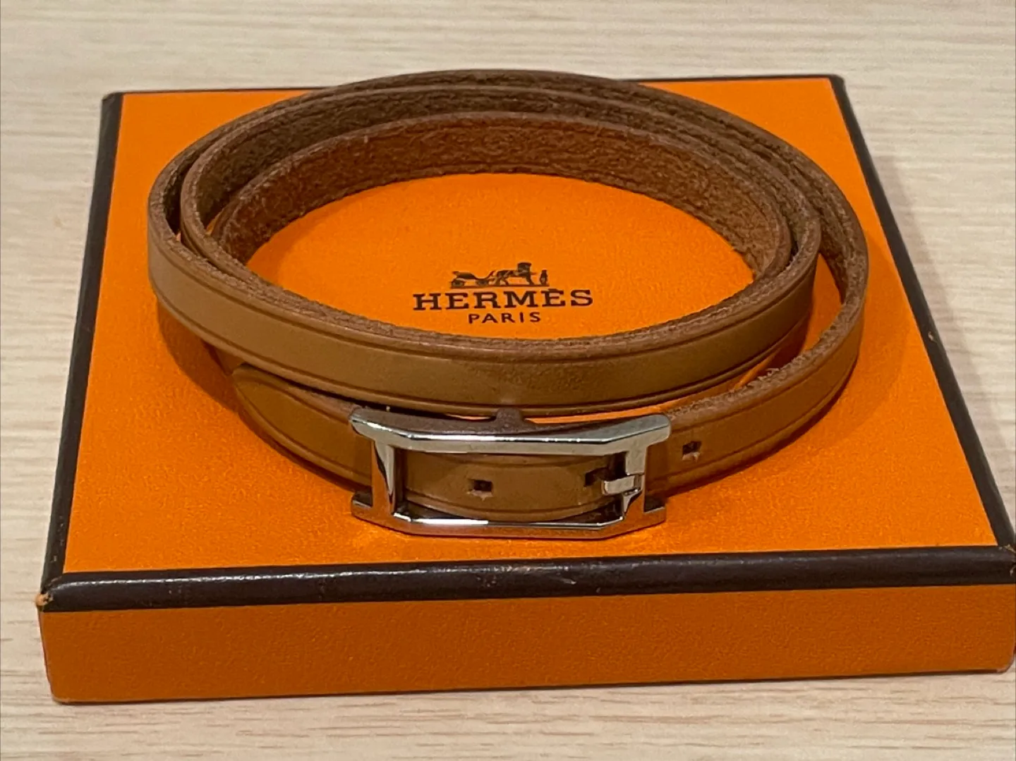 중고 에르메스 가죽 팔찌 (가격인하 35-> 14)