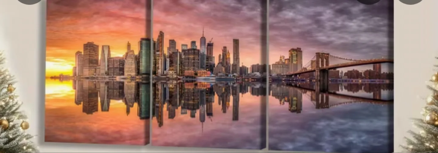 뉴욕 풍경 캔버스 액자 새상품