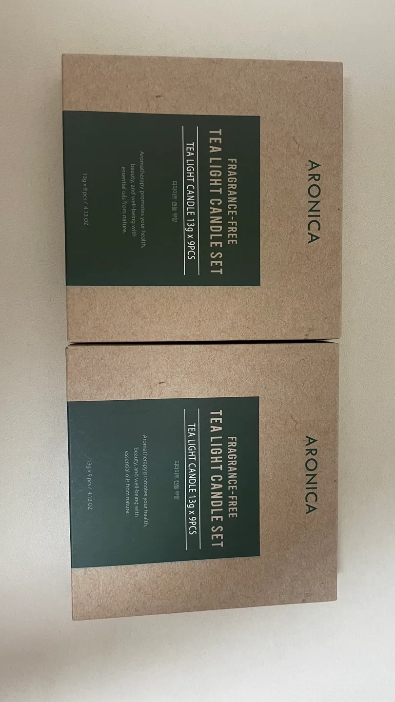 아로니카 티라이트 캔들 9개입 새상품