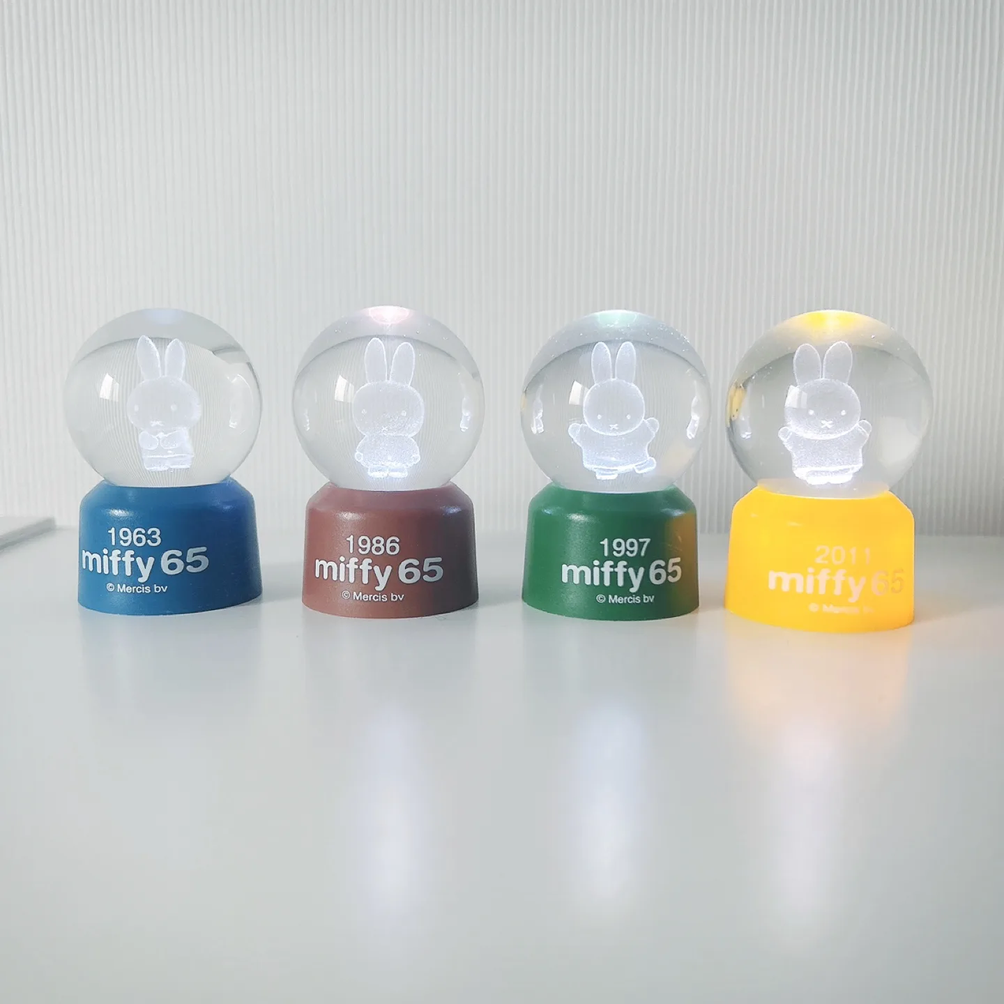 [희귀] 미피 65주년 한정판 크리스탈 무드등 빈티지소품